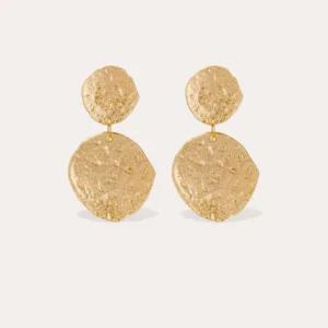 Boucles d'oreilles Eclipse grand modèle dorées