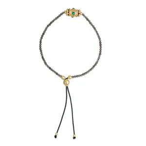 Rakhi Yuvi Bracelet 2 Malachite Smoky Quartz