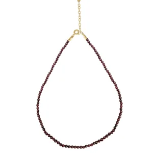 Collier Pierres Grenat