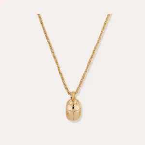 Collier Scarabée doré